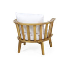Patio Furniture Set, Outdoor Acacia Wood Patio Club Chair With Table by HouseOfZazla