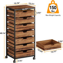 Storage Chest With Wheels, Mobile Drawer Unit by HouseOfZazla