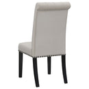 Tufted Rolled Backrest Side Chairs (Set of 2) by HouseOfZazla