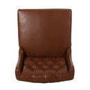 Solstara Upholstered Dining Barstool with Button Tufted and Wing Back by HouseOfZazla