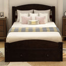 Platform Bed Frame With Storage Drawer And Wood Slat Support No Box Spring Needed by HouseOfZazla