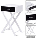 Modern X-Shape Accent Side End Table-Black by LJGDeals