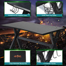 Ergonomic Gaming Desk with Mousepad and Cup Headphone Holder by LJGDeals