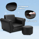 Kids Single Armrest Couch Sofa with Ottoman by LJGDeals