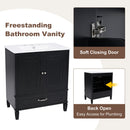 Bathroom Vanity With Sink, Soft Closing Door, Multi Functional Storage by HouseOfZazla