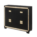 Lively - Dresser With Glitter Detail And Thick Bar Handle Hardware - Black by HouseOfZazla