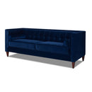Jack - Modern Tuxedo Tufted Sofa - Navy Blue by HouseOfZazla
