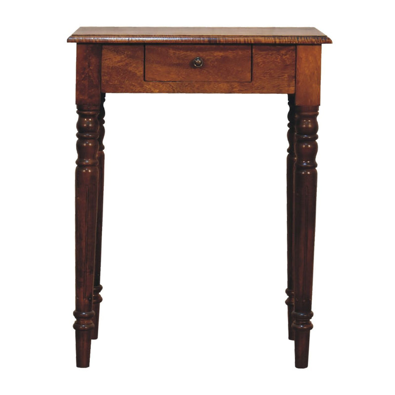 Turned Leg Writing Desk - Chestnut, photo 5 of 7