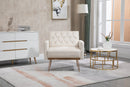 Accent Chair, leisure single sofa with Rose Golden feet