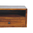 Lunar - 2 Drawer Wall Mounted Media Unit - Brown by Unique Piece Furniture