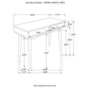 1 Drawer Writing Desk, Compact Size For Home Office - White