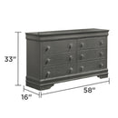 Blaze - 6 Drawer Dresser by HouseOfZazla