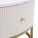 Modern Round Table With Drawers by HouseOfZazla