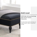 Velvet Chaise Lounge, Button Tufted Right Arm Facing Lounge Chair With Nailhead Trim For Living Room - Black by HouseOfZazla
