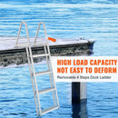Dock Ladder, Removable 4 Steps, 350 lbs Load Capacity by HouseOfZazla