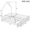 House Platform Bed With Guardrail