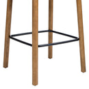 Sven - Modern Minimalist Low Back Counter Stool - Dark Brown Walnut by HouseOfZazla