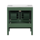 Bathroom Vanity With Single Sink, Combo Cabinet Undermount Sink, Bathroom Storage Cabinet With 2 Doors And A Drawer, Soft Closing, Multifunctional Storage, Solid Wood Frame by HouseOfZazla