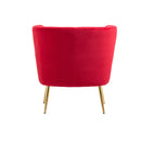 Accent Chair, leisure single chair with Golden feet