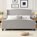 Platform Bed Frame With Tall Headboard And High Footboard by HouseOfZazla