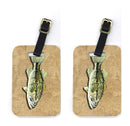 Small Mouth Bass Luggage Tag