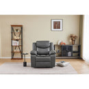 Recliner Chair With Vibration And Heating - Gray by HouseOfZazla