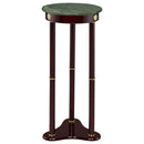 Edie Round Marble Top Plant Stand Merlot
