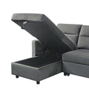 Ivy - Reversible Sleeper Sectional Sofa With Storage Chaise And Side Pocket by Unique Piece Furniture