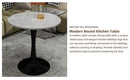 27.6-Inch Round Faux Marble Dining Table by HouseOfZazla