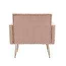 Accent Chair, leisure single sofa with Rose Golden feet