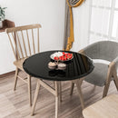 28" Round Tempered Glass Table Top Clear Glass Thick Beveled Polished Edge by HouseOfZazla