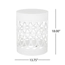 Outdoor Metal Large End Table, Modern Design by HouseOfZazla