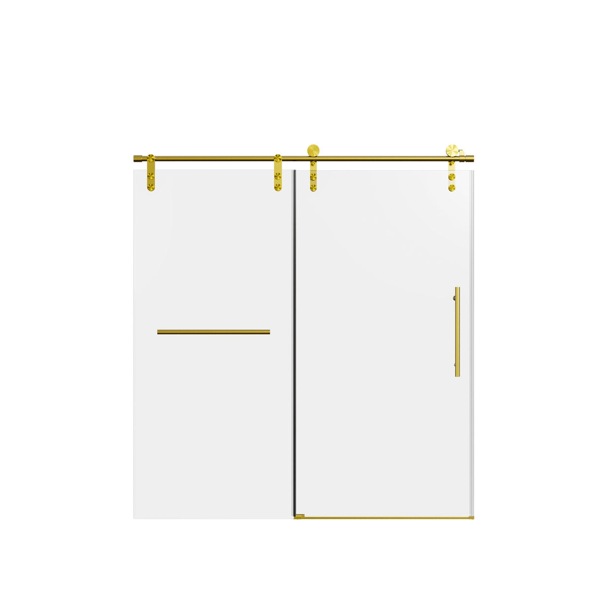 Frameless Single Sliding Shower Doors With Towel Rail & Handle, photo 12 of 40