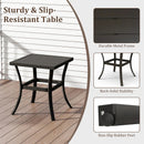 Outdoor Metal Swivel Patio Set - 2 Armchairs & Table by HouseOfZazla