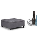Harrison - Upholstered Coffee Table Storage Ottoman by HouseOfZazla