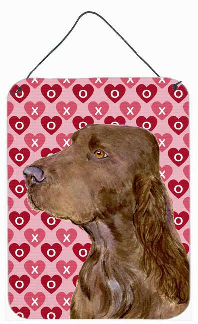 Field Spaniel Hearts Love and Valentine's Day Wall or Door Hanging Prints