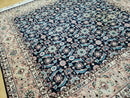 6' X 6' Gorgeous Handmade India Floral Oriental Wool Rug Square Blue Carpet Wow