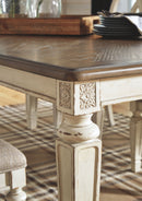 Realyn - Rectangular Dining Room Extension Table - Chipped White