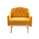 Accent Chair, leisure single sofa with Rose Golden feet