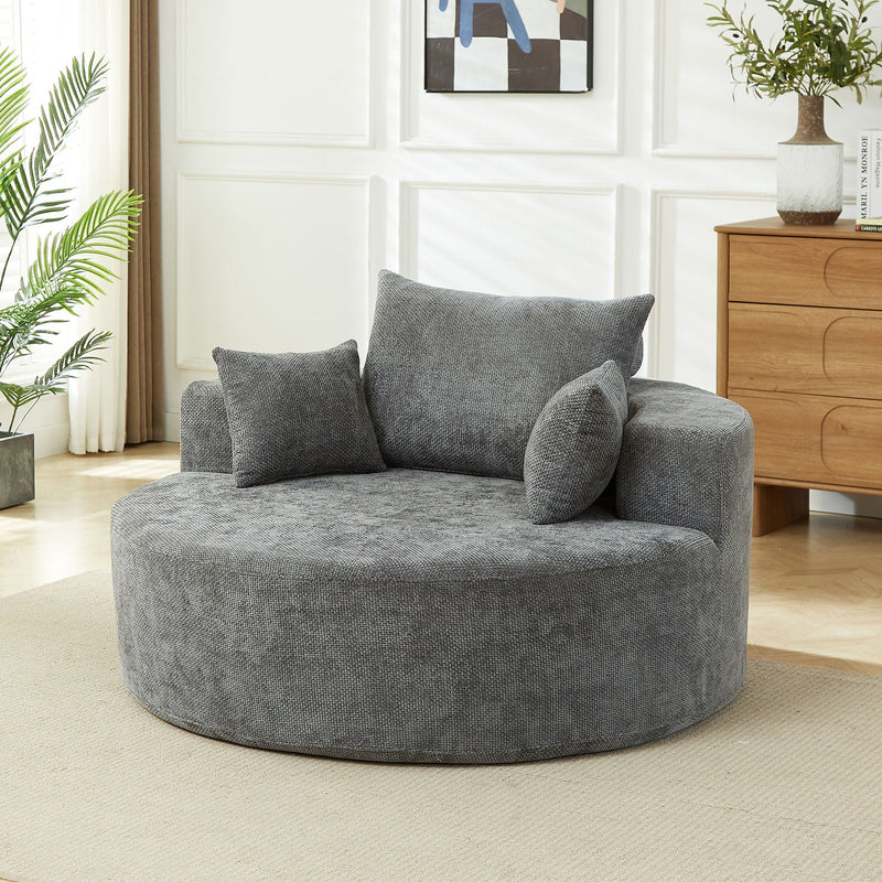 Single Sofa, Sleeper Chair For Living Room - Gray, photo 6 of 12