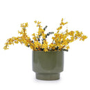 3 Pieces Ceramic Flowerpot, Planter For Patio, Garden Or Windowsills - Antique Light Green