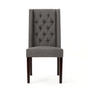 Sophisticated Tufted Dining Chair With High Back Design