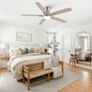 Mordern Flush Mount Ceiling Fan With Light And Remote Control by HouseOfZazla