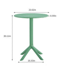 3 Piece Plastic Arm Chair Bistro Grs Premium Ocean Plastic by HouseOfZazla