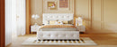Upholstered Platform Bed With Classic Headboard And Drawers, No Box Spring Needed by HouseOfZazla