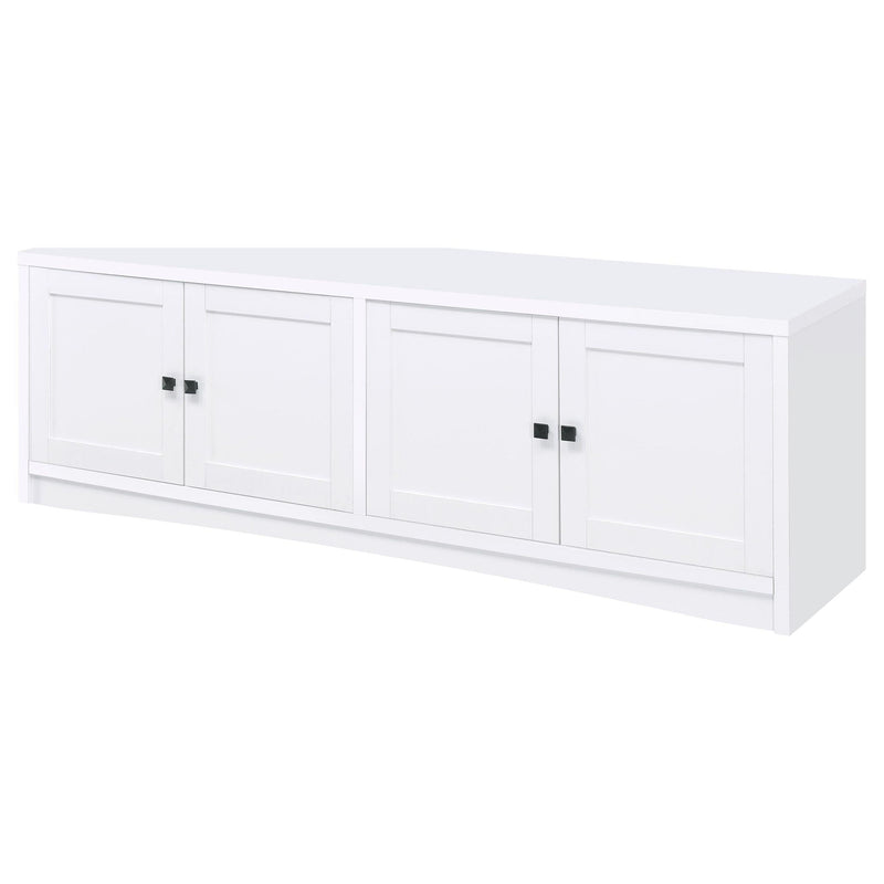 Laughlin 3-piece Entertainment Center TV Stand White, photo 6 of 7