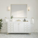 James Martin Chicago 60" Single Bathroom Vanity, Glossy White
