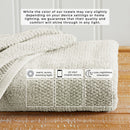 100% Cotton Woven Texture Bath Towel Set - Marbella Collection by Great Bay Home