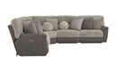 Rendezvous - 5 Piece Modular Sectional With 3 Reclining Seats - Umber by Unique Piece Furniture