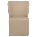 Jaelynn Upholstered Parsons Dining Side Chair Tan (Set of 2)